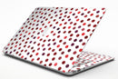 Red Watercolor Dots over White - MacBook Air Skin Kit