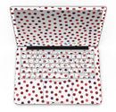 Red Watercolor Dots over White - MacBook Pro with Retina Display Full-Coverage Skin Kit