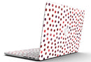 Red Watercolor Dots over White - MacBook Pro with Retina Display Full-Coverage Skin Kit
