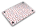 Red Watercolor Dots over White - MacBook Pro with Retina Display Full-Coverage Skin Kit