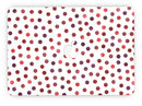 Red Watercolor Dots over White - MacBook Pro with Retina Display Full-Coverage Skin Kit