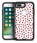 Red Watercolor Dots over White - iPhone 7 Plus/8 Plus OtterBox Case & Skin Kits
