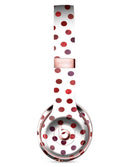 Red Watercolor Dots over White Full-Body Skin Kit for the Beats by Dre Solo 3 Wireless Headphones