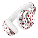 Red Watercolor Dots over White Full-Body Skin Kit for the Beats by Dre Solo 3 Wireless Headphones
