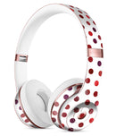Red Watercolor Dots over White Full-Body Skin Kit for the Beats by Dre Solo 3 Wireless Headphones
