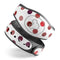 Red Watercolor Dots over White - Decal Skin Wrap Kit for the Disney Magic Band