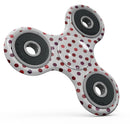 Red Watercolor Dots over White Full-Body Fidget Spinner Skin-Kit