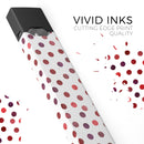 Red Watercolor Dots over White - Premium Decal Protective Skin-Wrap Sticker compatible with the Juul Labs vaping device