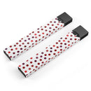 Red Watercolor Dots over White - Premium Decal Protective Skin-Wrap Sticker compatible with the Juul Labs vaping device