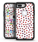Red Watercolor Dots over White - iPhone 7 Plus/8 Plus OtterBox Case & Skin Kits