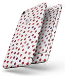 Red Watercolor Dots over White - Skin-kit for the iPhone 8 or 8 Plus