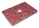 Red Watercolor Giraffe Pattern - MacBook Air Skin Kit