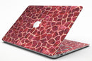 Red Watercolor Giraffe Pattern - MacBook Air Skin Kit