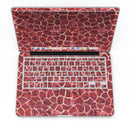 Red Watercolor Giraffe Pattern - MacBook Pro with Retina Display Full-Coverage Skin Kit