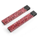 Red Watercolor Giraffe Pattern - Premium Decal Protective Skin-Wrap Sticker compatible with the Juul Labs vaping device