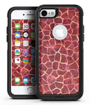 Red Watercolor Giraffe Pattern - iPhone 7 or 8 OtterBox Case & Skin Kits