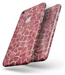Red Watercolor Giraffe Pattern - Skin-kit for the iPhone 8 or 8 Plus