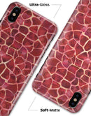 Red Watercolor Giraffe Pattern - iPhone X Clipit Case