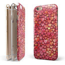 Red Watercolor Hearts iPhone 6/6s or 6/6s Plus 2-Piece Hybrid INK-Fuzed Case