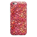 Red Watercolor Hearts iPhone 6/6s or 6/6s Plus 2-Piece Hybrid INK-Fuzed Case