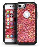 Red Watercolor Hearts - iPhone 7 or 8 OtterBox Case & Skin Kits