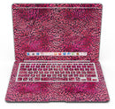Red Watercolor Leopard Pattern - MacBook Air Skin Kit