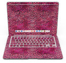 Red Watercolor Leopard Pattern - MacBook Air Skin Kit