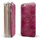 Red Watercolor Leopard Pattern iPhone 6/6s or 6/6s Plus 2-Piece Hybrid INK-Fuzed Case