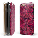 Red Watercolor Leopard Pattern iPhone 6/6s or 6/6s Plus 2-Piece Hybrid INK-Fuzed Case