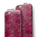 Red Watercolor Leopard Pattern iPhone 6/6s or 6/6s Plus 2-Piece Hybrid INK-Fuzed Case