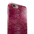 Red Watercolor Leopard Pattern iPhone 6/6s or 6/6s Plus 2-Piece Hybrid INK-Fuzed Case