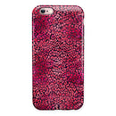 Red Watercolor Leopard Pattern iPhone 6/6s or 6/6s Plus 2-Piece Hybrid INK-Fuzed Case