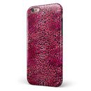 Red Watercolor Leopard Pattern iPhone 6/6s or 6/6s Plus 2-Piece Hybrid INK-Fuzed Case