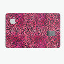 Red Watercolor Leopard Pattern - Premium Protective Decal Skin-Kit for the Apple Credit Card