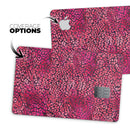 Red Watercolor Leopard Pattern - Premium Protective Decal Skin-Kit for the Apple Credit Card