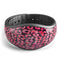 Red Watercolor Leopard Pattern - Decal Skin Wrap Kit for the Disney Magic Band