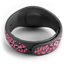 Red Watercolor Leopard Pattern - Decal Skin Wrap Kit for the Disney Magic Band
