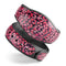 Red Watercolor Leopard Pattern - Decal Skin Wrap Kit for the Disney Magic Band