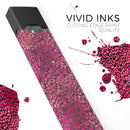 Red Watercolor Leopard Pattern - Premium Decal Protective Skin-Wrap Sticker compatible with the Juul Labs vaping device
