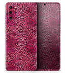 Red Watercolor Leopard Pattern - Premium Vinyl Skin Decal for Samsung Galaxy S25 Ultra, S24, S23, S22 & All Galaxy S Models