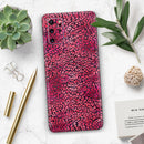 Red Watercolor Leopard Pattern - Premium Vinyl Skin Decal for Samsung Galaxy S25 Ultra, S24, S23, S22 & All Galaxy S Models