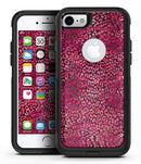 Red Watercolor Leopard Pattern - iPhone 7 or 7 Plus Commuter Case Skin Kit