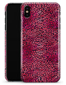 Red Watercolor Leopard Pattern - iPhone X Clipit Case