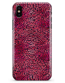 Red Watercolor Leopard Pattern - iPhone X Clipit Case