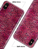 Red Watercolor Leopard Pattern - iPhone X Clipit Case