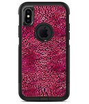 Red Watercolor Leopard Pattern - iPhone X OtterBox Case & Skin Kits