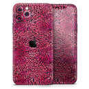 Red Watercolor Leopard Pattern - Vinyl Skin Wrap for iPhone 17 Pro Max, 17 Pro, 17 Air, 17, 16 & All Models — Soft Matte or Ultra Gloss