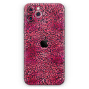 Red Watercolor Leopard Pattern - Vinyl Skin Wrap for iPhone 17 Pro Max, 17 Pro, 17 Air, 17, 16 & All Models — Soft Matte or Ultra Gloss
