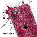 Red Watercolor Leopard Pattern - Vinyl Skin Wrap for iPhone 17 Pro Max, 17 Pro, 17 Air, 17, 16 & All Models — Soft Matte or Ultra Gloss
