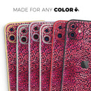 Red Watercolor Leopard Pattern - Vinyl Skin Wrap for iPhone 17 Pro Max, 17 Pro, 17 Air, 17, 16 & All Models — Soft Matte or Ultra Gloss